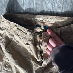 Woman's Tan Cargo Pants